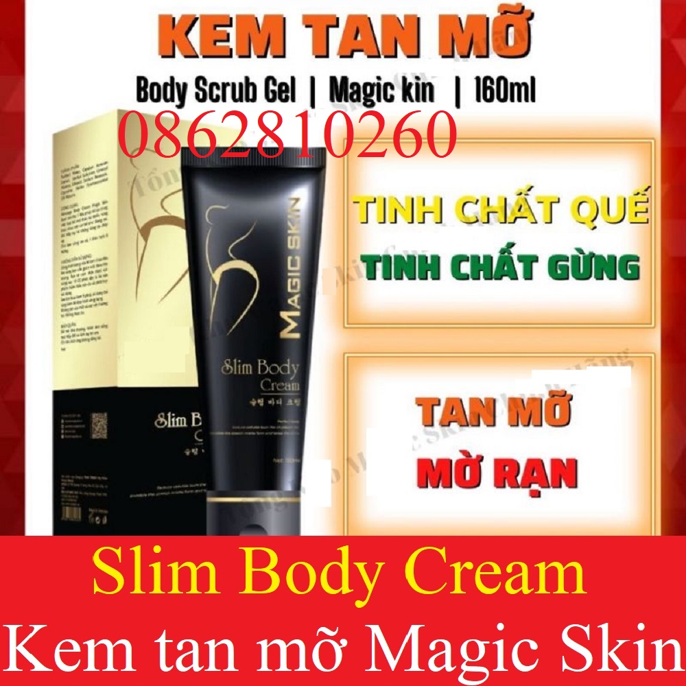 Kem Tan Mỡ Quế Gừng Magic Skin Slim Body Cream [CHÍNH HÃNG MAGICSKIN]