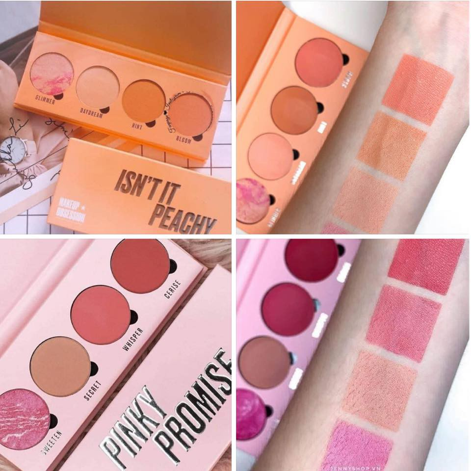 Bảng phấn má Revolution Blush Palette Makeup Obsession (Bill Anh)
