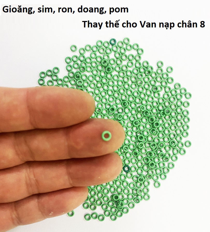 [bơm] Bộ 2 Cái Gioăng Sim cao su thay thế cho phụ kiện Van nạp 1 chiều chân 8 ( Loại Nhỏ ) - Ron, Pom, Doăng, Rong, Doan, phon, roang, doang, roan sim pkb - van nạp một chiều chân ren phi 8mm