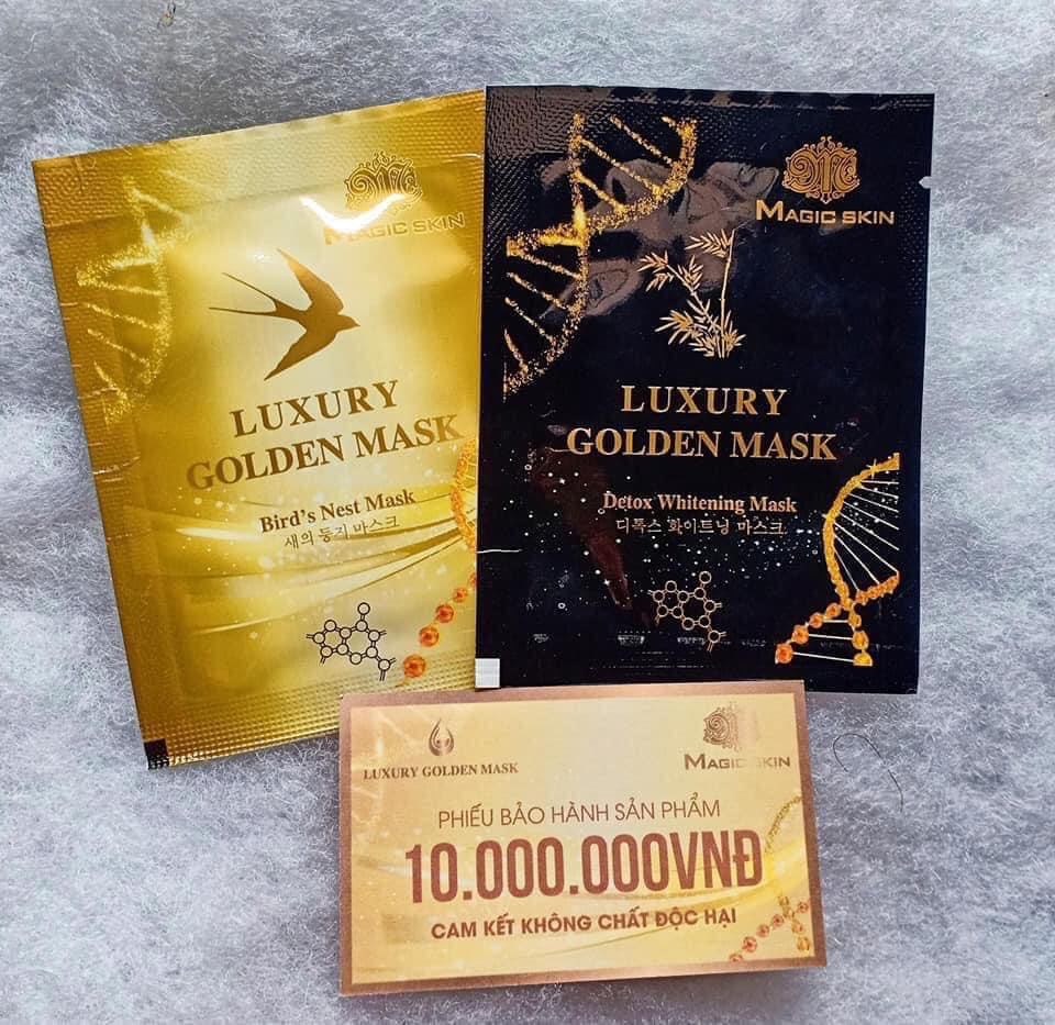 Ủ yến thải độc luxury golden mask-đánh bay lão hóa- da trắng mịn