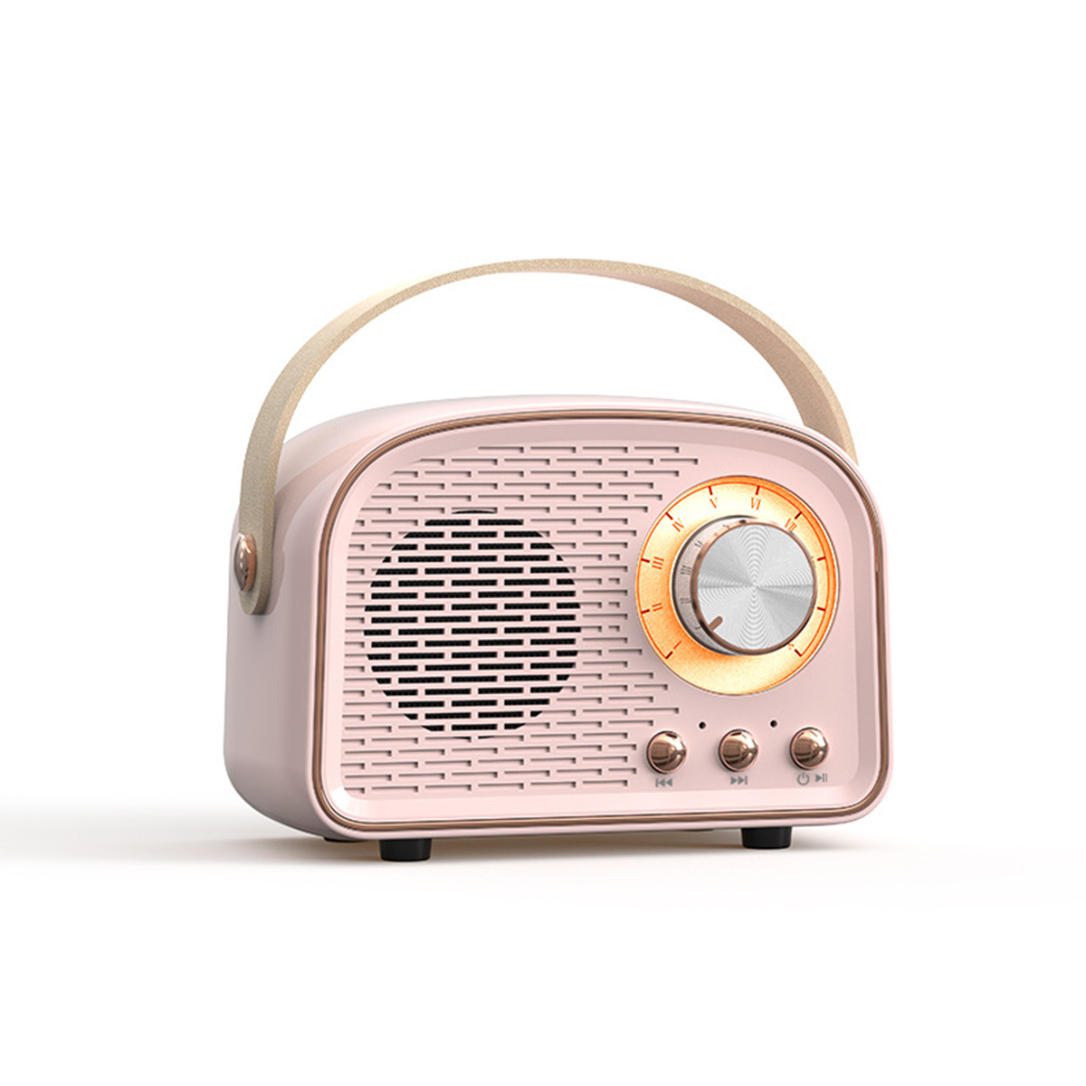 Loa bluetooth phong cách retro dw21 - loa không dây kiểu dáng cổ điển - âm thanh sống động
