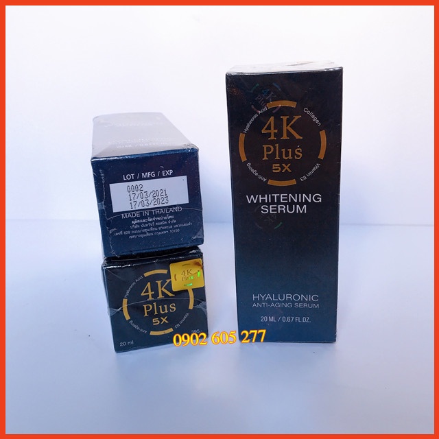 Serum 4K Plus 5X Whitening Thái Lan