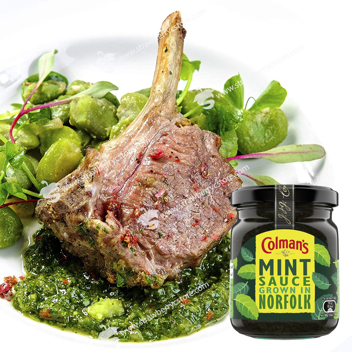 Sốt Bạc Hà Colman's Mint Sauce, Hũ 165g