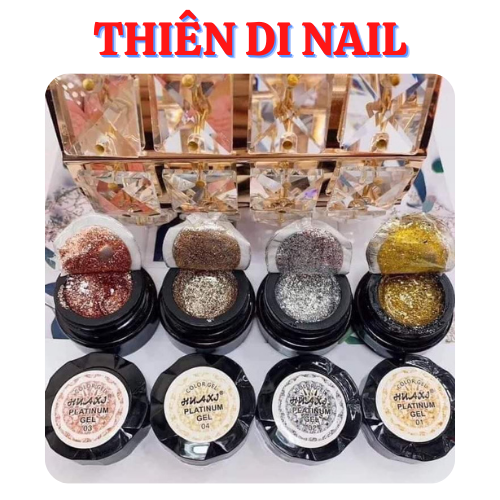 Gel nhũ vẽ viền móng, gel kim tuyến vẽ móng