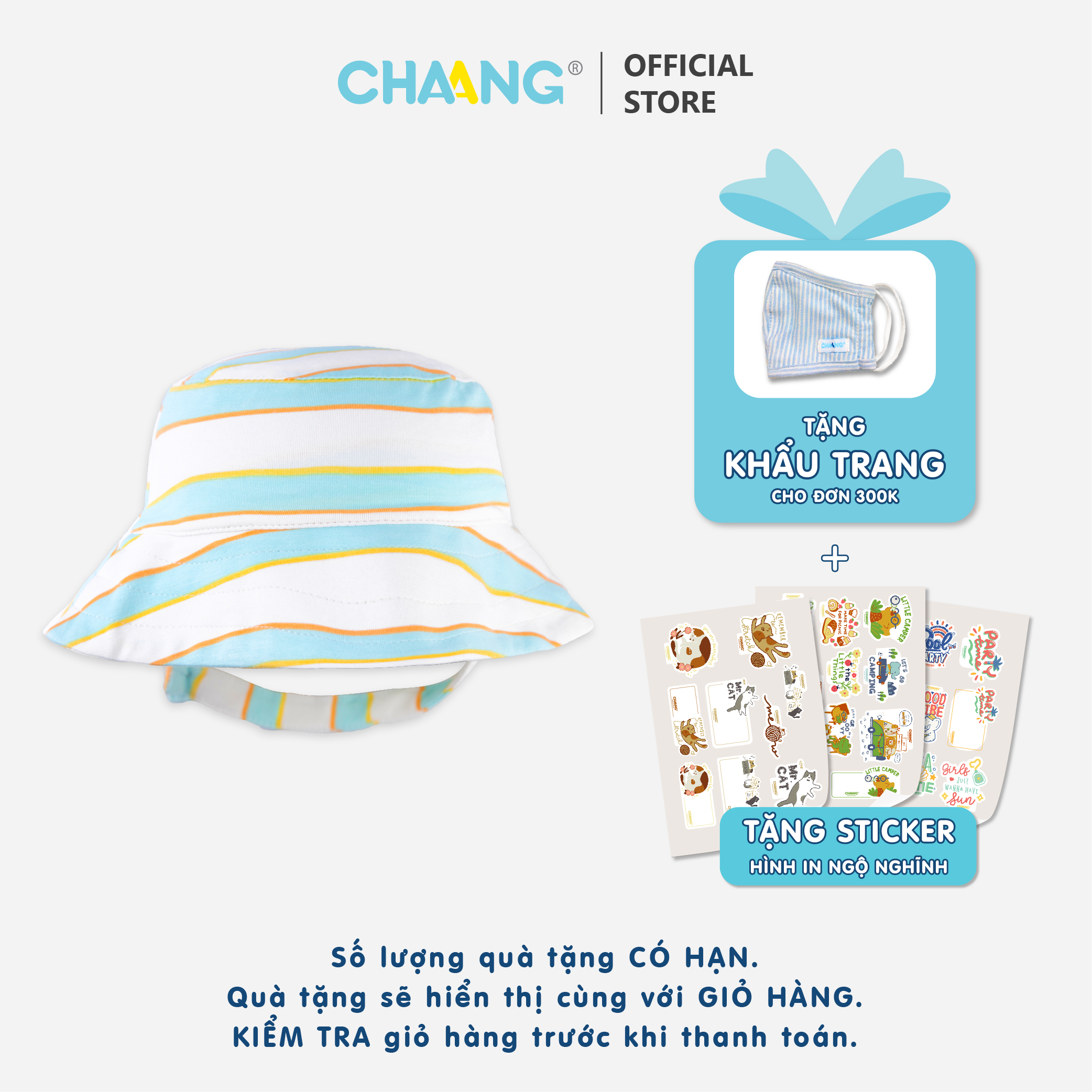 [CHAANG] Mũ vành cho bé trai Spring Chaang