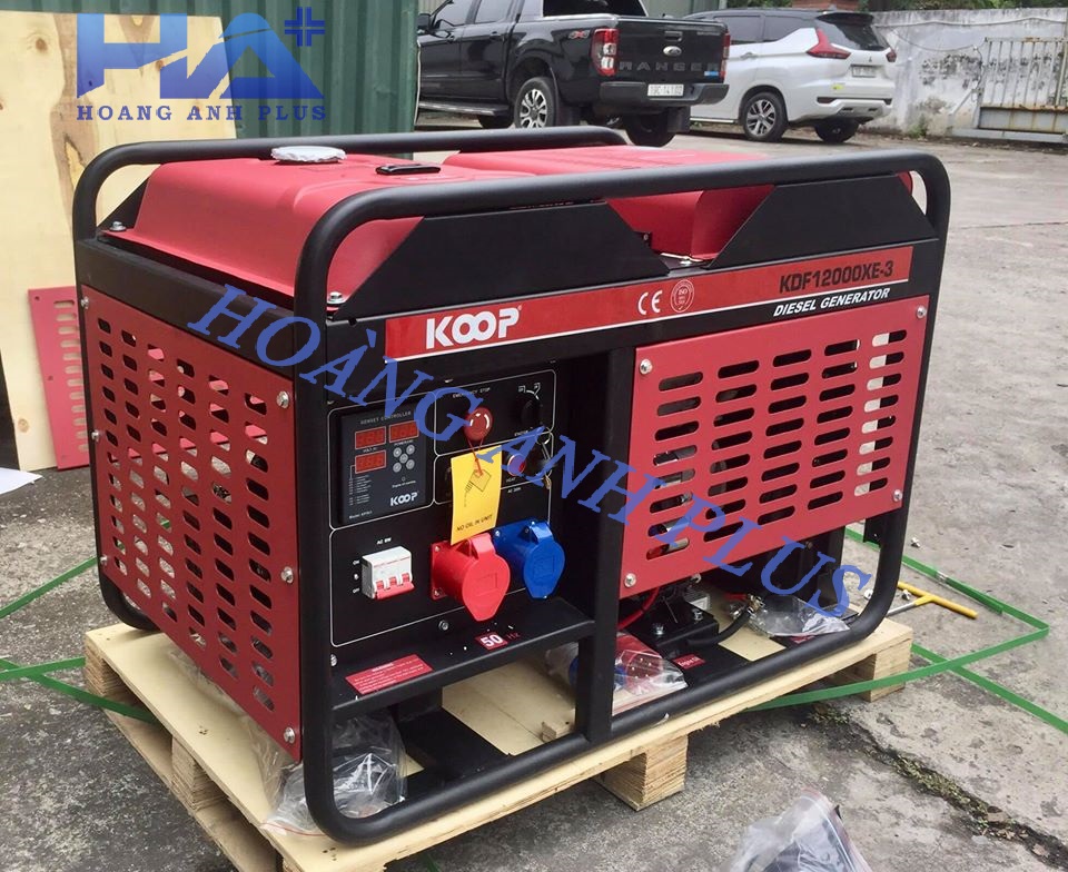 Máy Phát Điện Chạy Dầu 10Kw Koop KDF12000XE-3 3 Pha