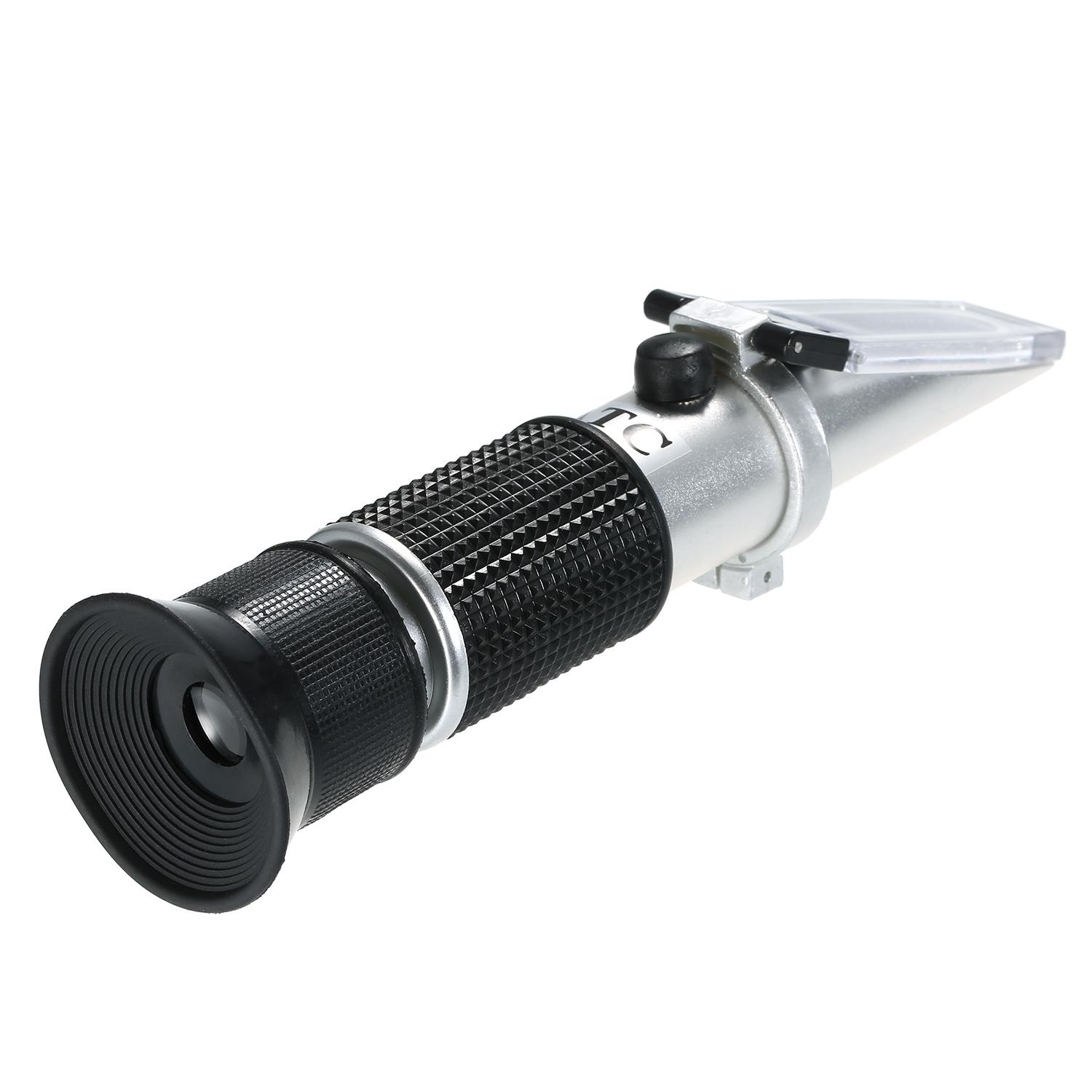 Antifreeze Refractometer Coolant Tester for Checking Freezing Point, Concentration of Ethylene Glycol, Battery Acid Condition, Freezing Point Meter Coolant Antifreeze Tester