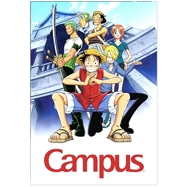 Vở campus one piece legend 4 ô ly ngang 200 trang b5 nb-bopl200 - mẫu 1