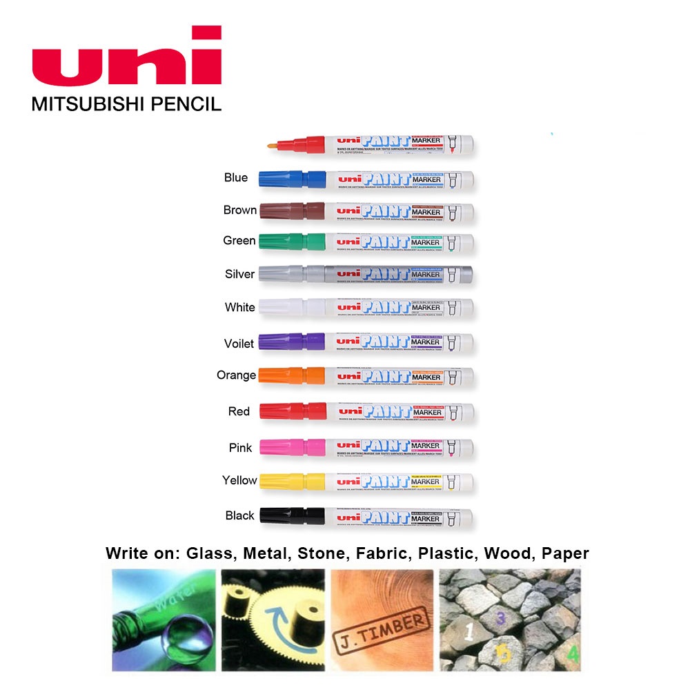 [HCM]BÚT SƠN UNI PAINT MARKER PX21 NÉT 0.8 - 1.2 MM ( VẼ ĐƯỢC TRÊN TẤT CẢ VẬT LIỆU)