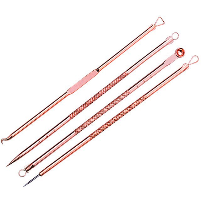 Bộ 4 Dụng Cụ 8 Đầu Nặn Mụn Cao Cấp