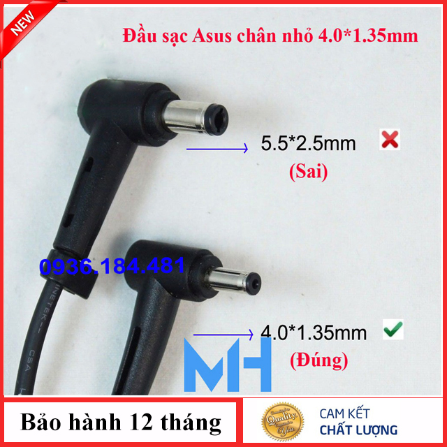 Sạc laptop Asus X540 vuông zin