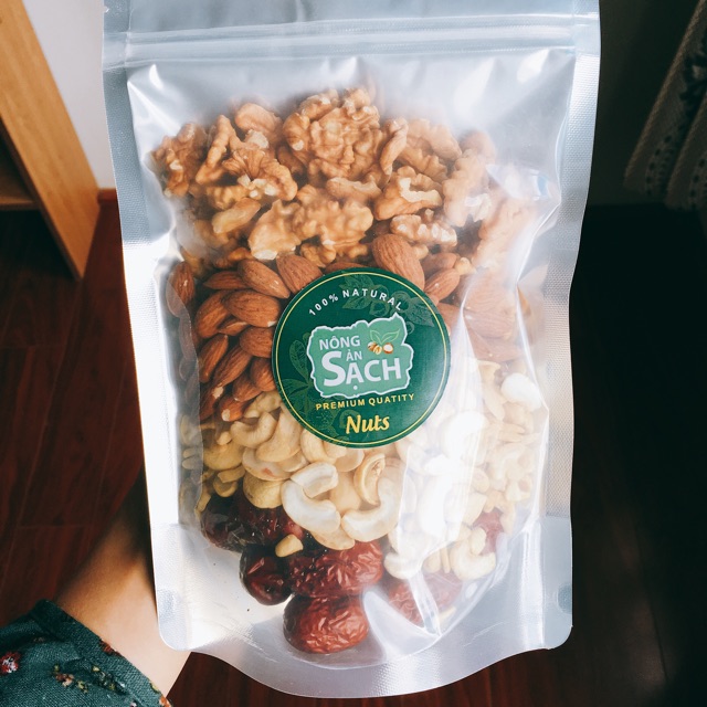 Hạt Dinh Dưỡng Organic Tươi 500g (Hạt còn sống đẻ làm sữa hạt)