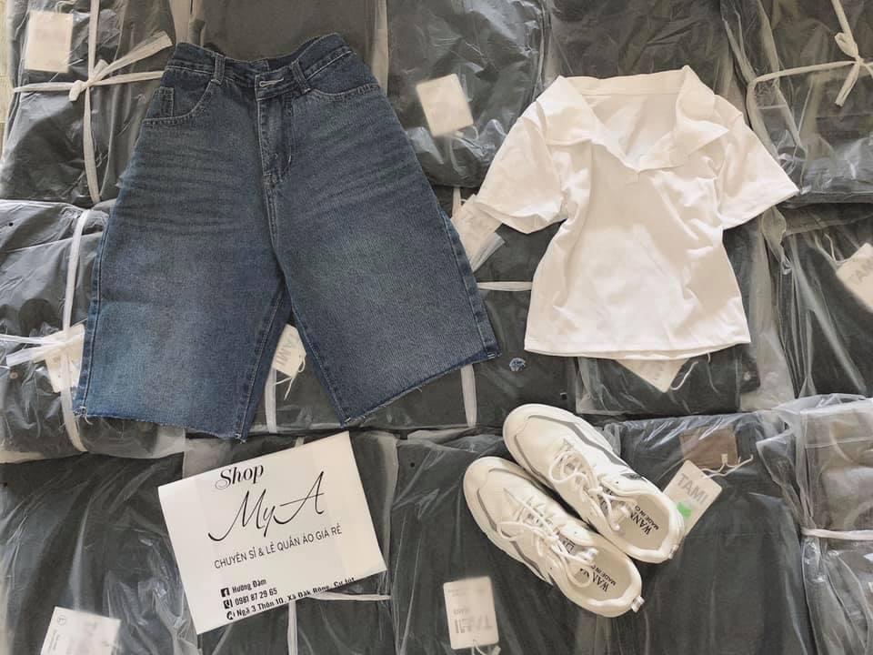 Set Quần Jeans Ngố + Croptop Petter Trắng
