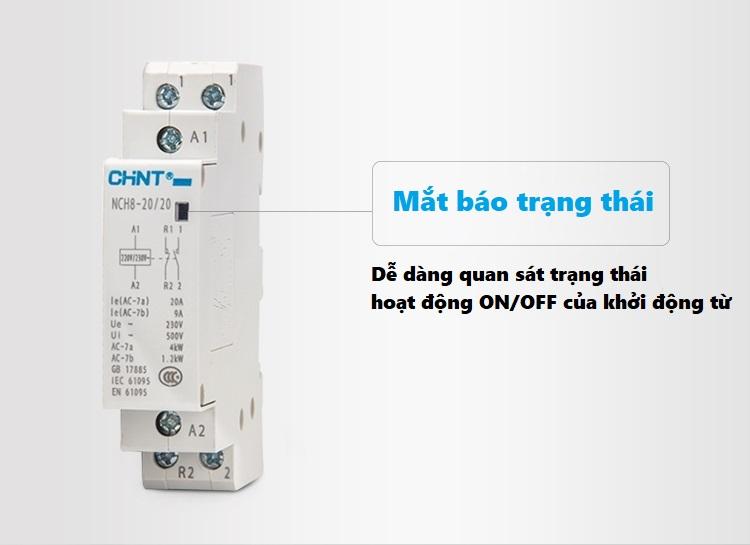 Khởi động từ 1 pha CHINT NCH8 20/20 (20A)
