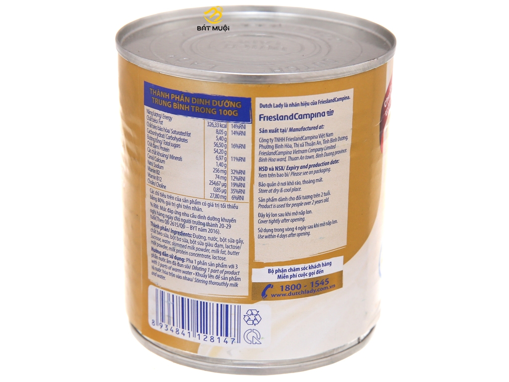 Sữa đặc có đường Dutch Lady lon 380g