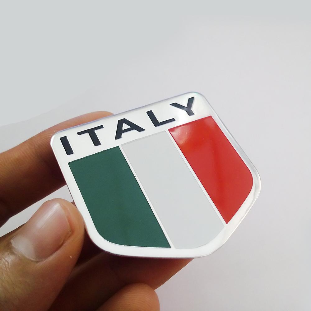 Tem Trang Trí xe Máy Nhôm nổi CNC - ITALY 028