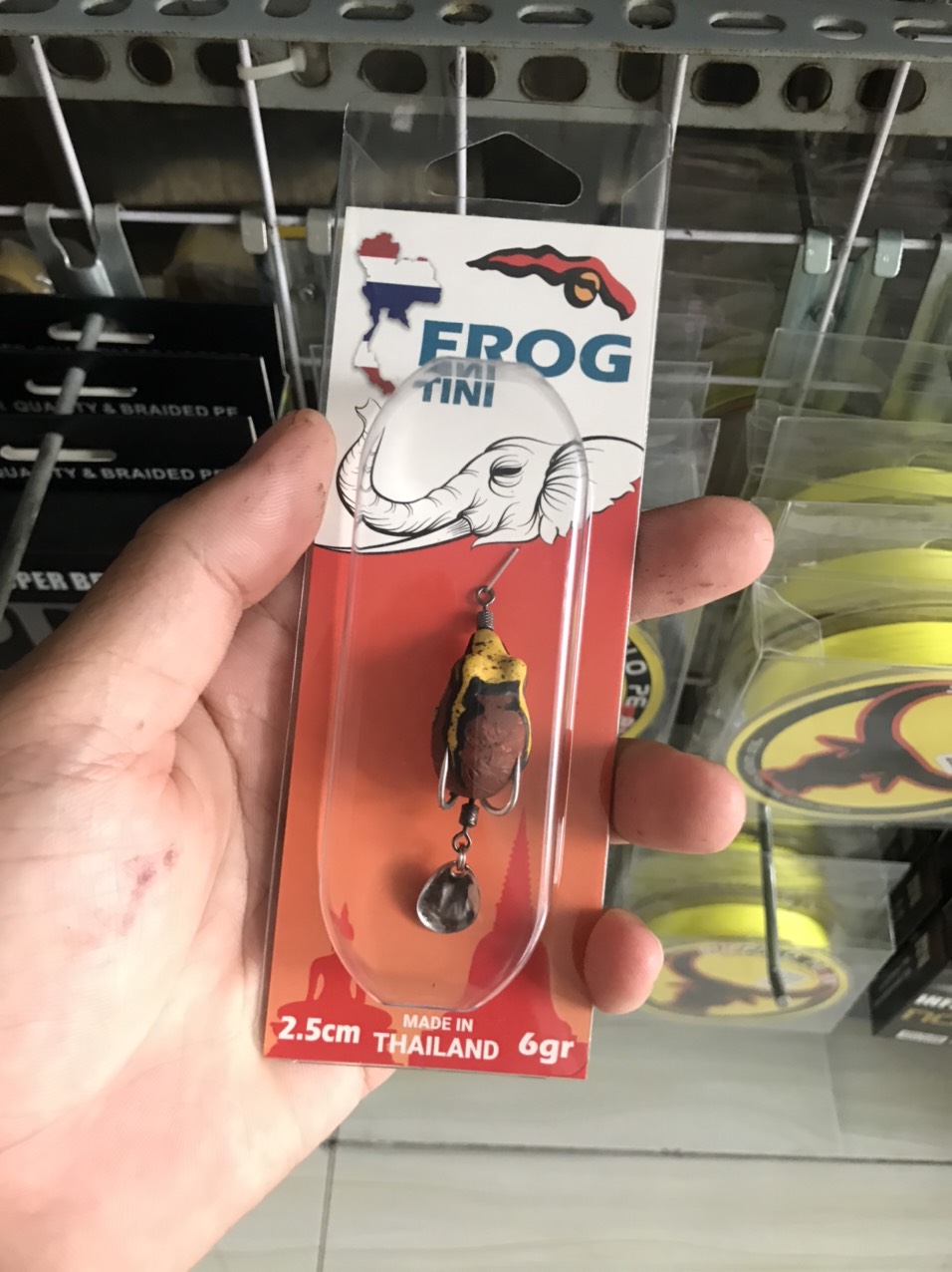 Nháy Hơi Câu Cá Lóc Tí Nị Frog