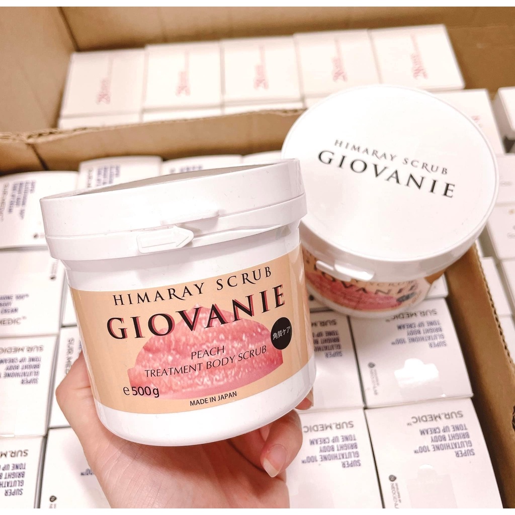 [Giovanie] TẨY DA CHẾT BODY ĐÀO HIMARAY SCRUB - DAte T3.2025