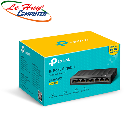 Thiết bị chia mạng switch tp-link ls1008g 8 port 10/100/1000mbps
