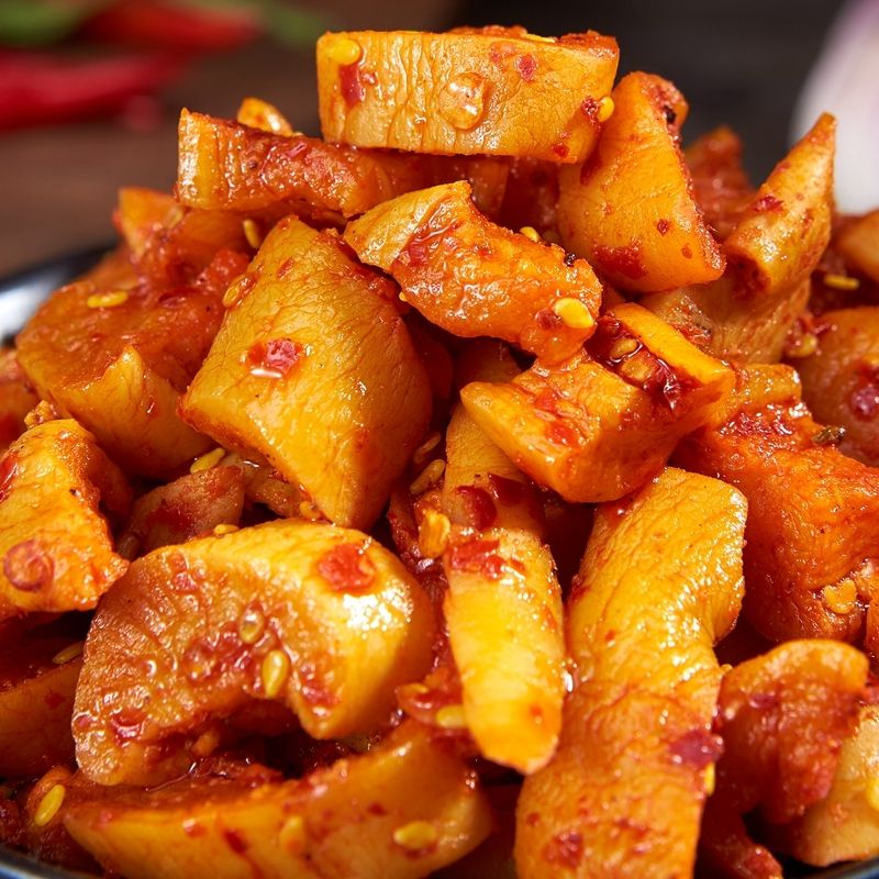 Củ cải xào cay giòn Tứ Xuyên
