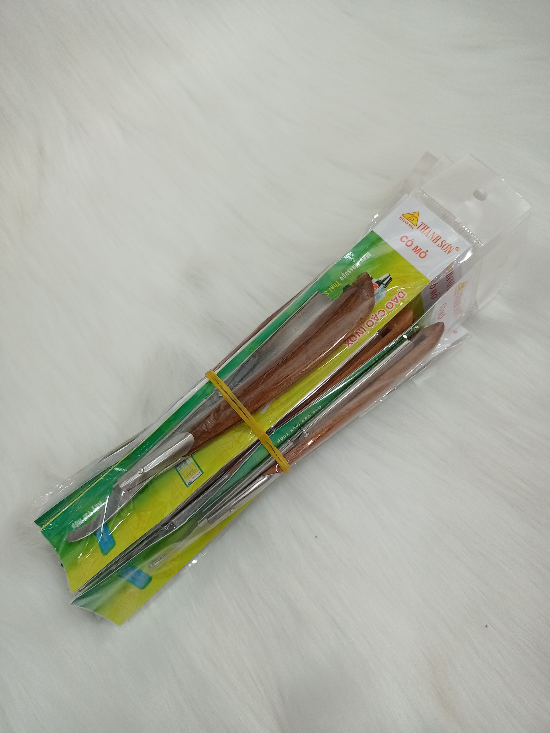 Dao cạo mặt, tỉa lông mày cán gỗ / cán inox
