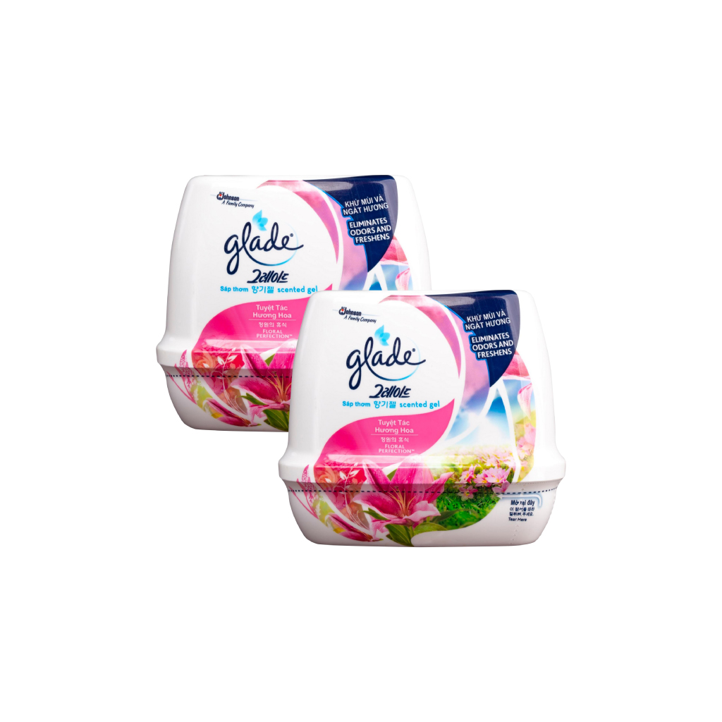 Bộ đôi GLADE Sáp Thơm Hương Cỏ Hoa 180gx2
