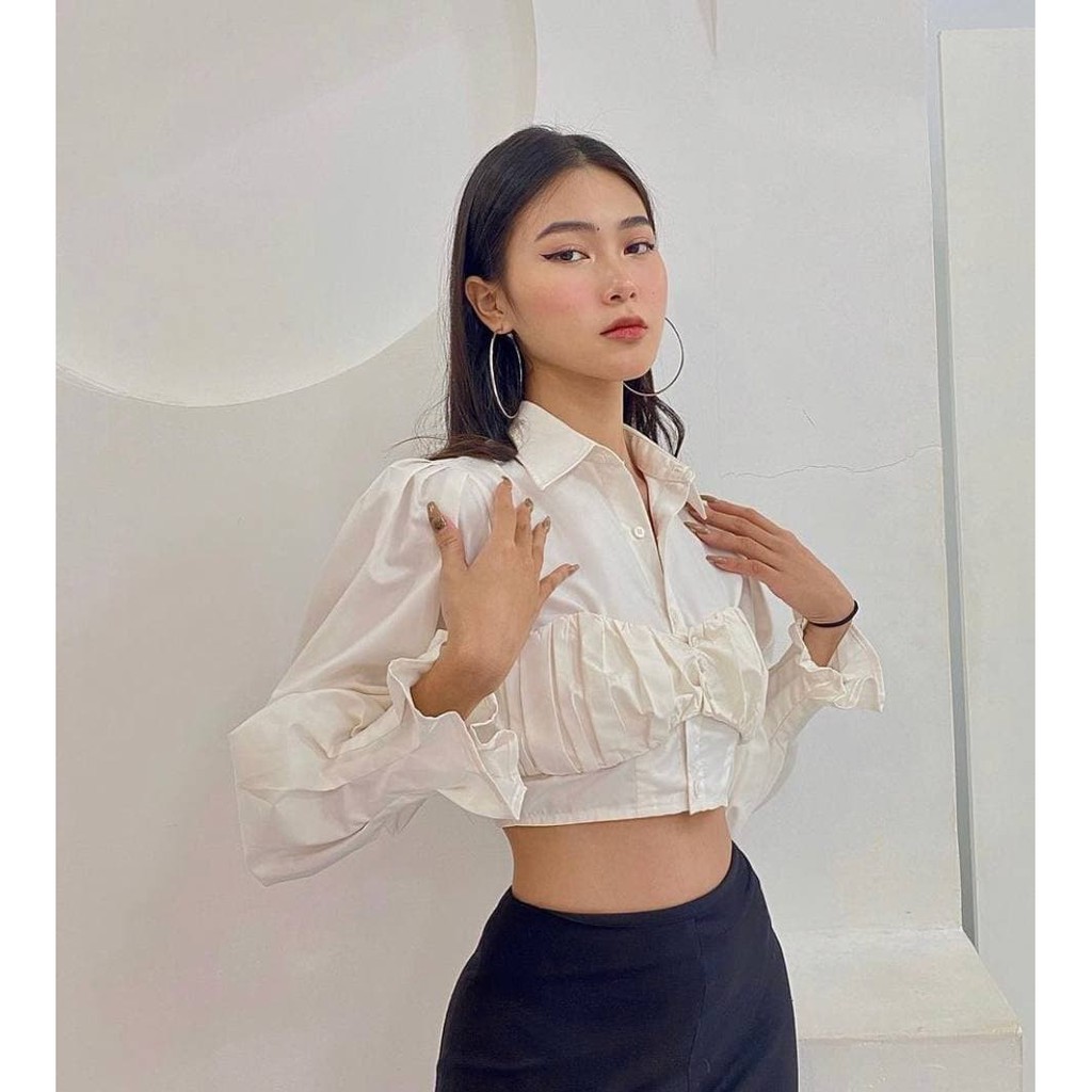 Set Áo Ống và Áo Sơ Mi Croptop thiết kế