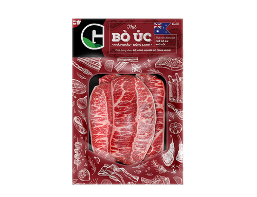 Nạc vai bò Úc G cắt dày 300g [Giao nội thành HCM]