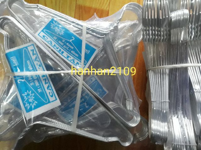 Combo 50 móc nhôm phơi quần áo trẻ em