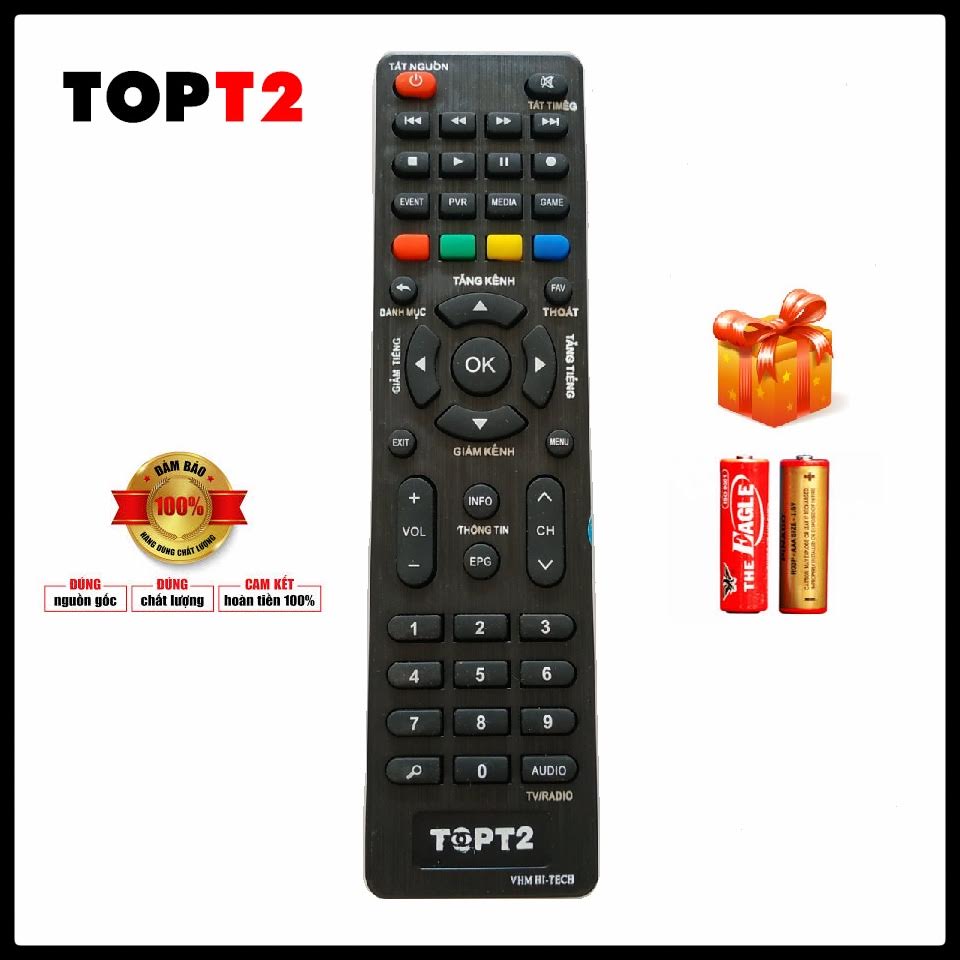 Điều khiển đầu thu kts mặt đất top-t2