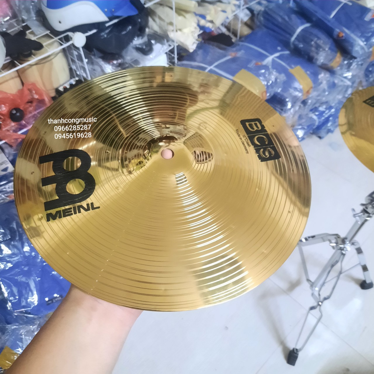 Lá xanh pan đồng chơi trống cajon, Cymball đồng giá rẻ