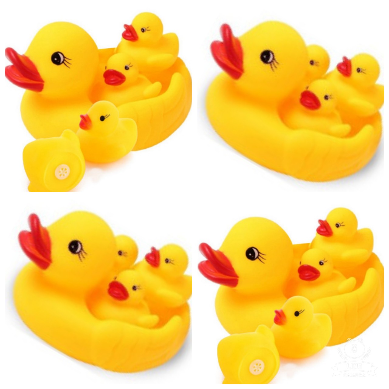 Đồ chơi vịt thả bồn tắm bóp kêu chút chít cho bé