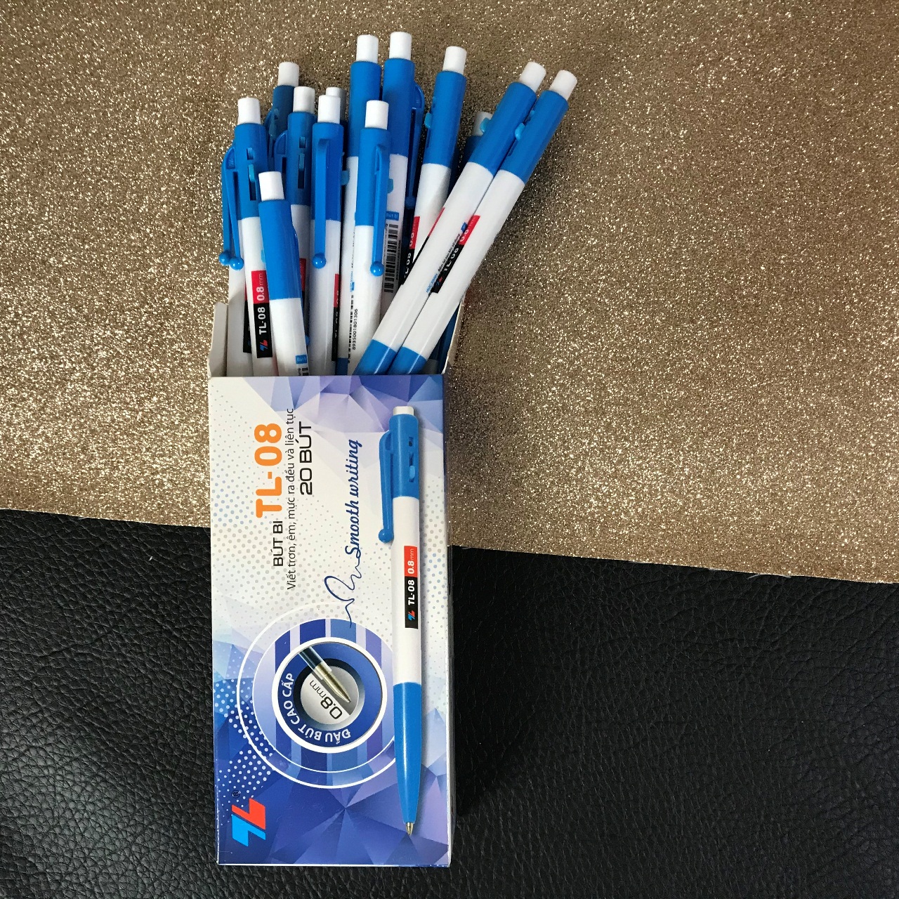 [HCM]Hộp Bút Bi bấm TL-08 [20 bút]