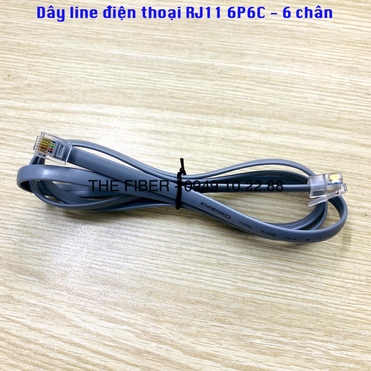 Dây line điện thoại RJ12 6P6C - 6 chân