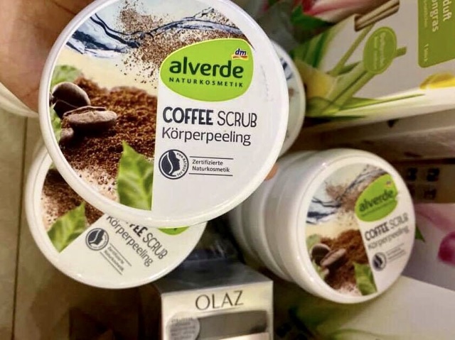 TẨY DA CHẾT BODY ALVERDE CÀ PHÊ