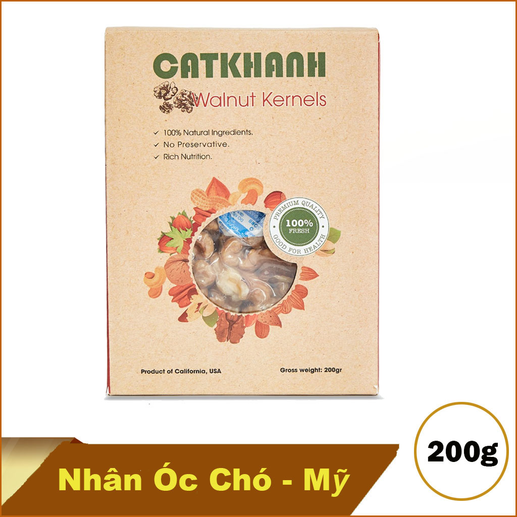 Nhân quả óc chó Cát Khánh 200g