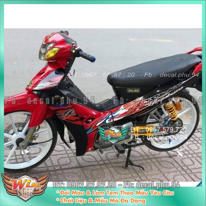 Tem rời Sirius đỏ đen Hayabusa (X)