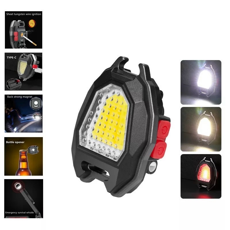Đèn pin móc khoá kiêm bật lửa khò 5in1 siêu xịn