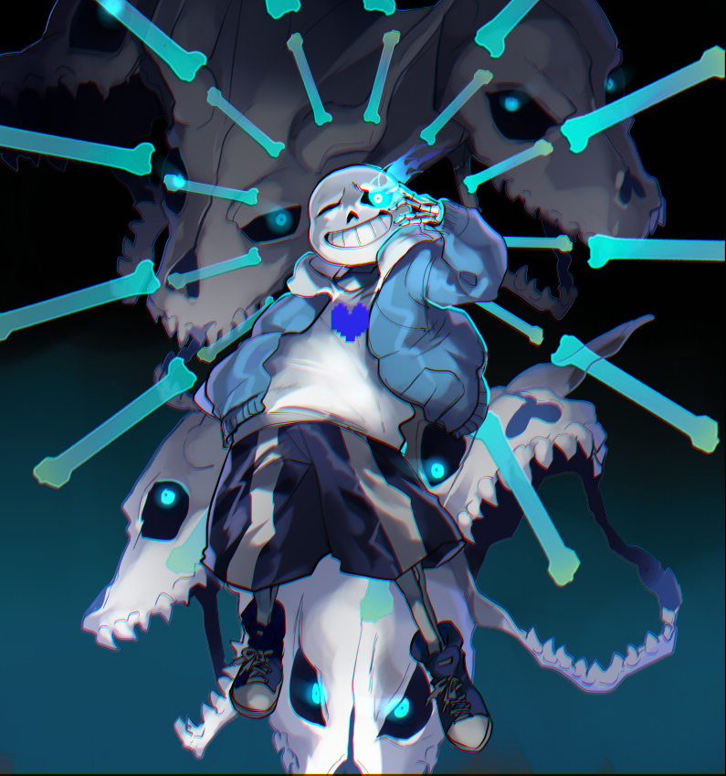 SET 3-5 Tranh Poster Sans Undertale A4 21cmx30cm