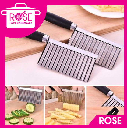 Dao răng cưa lượn sóng cắt rau củ, rau câu, bánh... hình sóng - Dao chặn rau củ gợn sóng