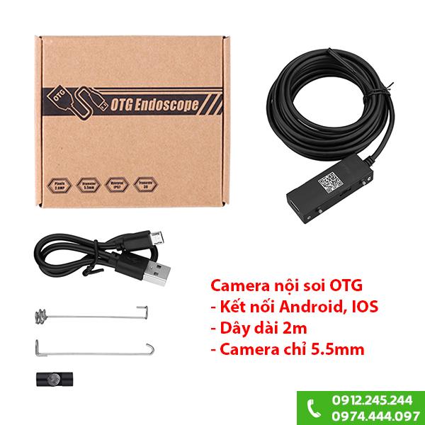 Camera nội soi gắn điện thoại Iphone Android 2M OTG88