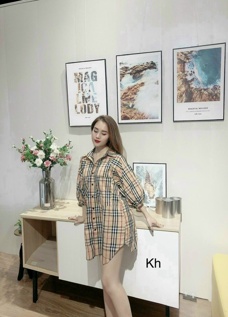 ĐẦM SỌC  KIỂU SƠ MI SIÊU XINH UMC188