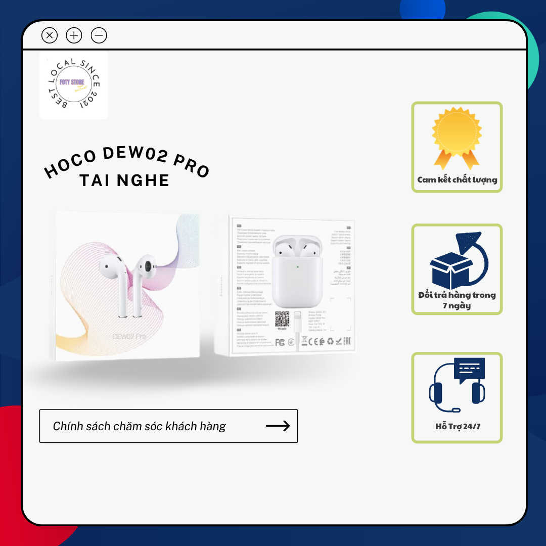 (NEW) Tai nghe Bluetooth Hoco DEW02 pro