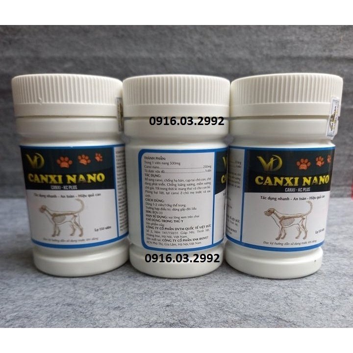 Canxi Cho Chó [Hộp 150 Viên] - lẻ 30 viên dùng thử