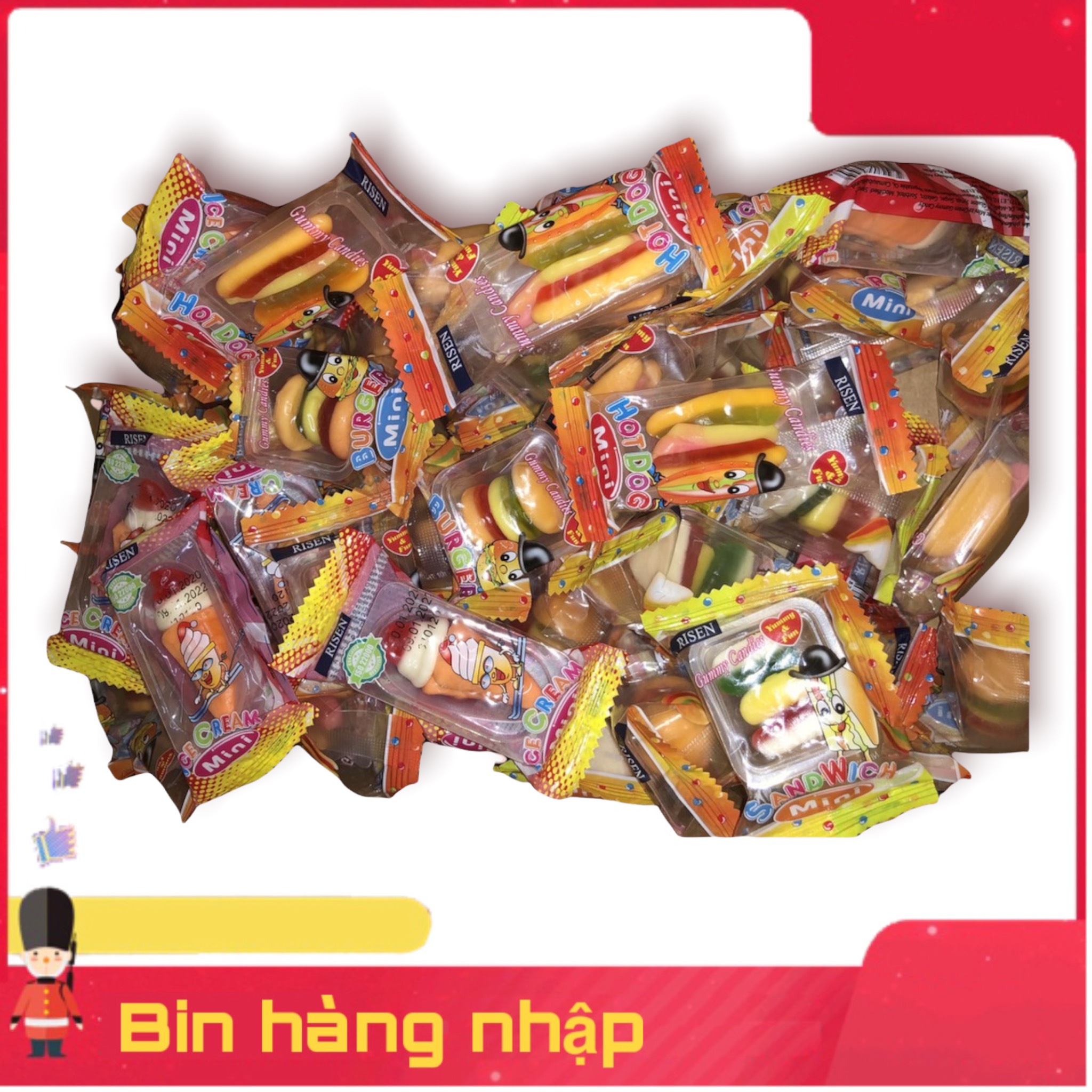 [HCM]Combo 120 gói kẹo dẻo RISEN