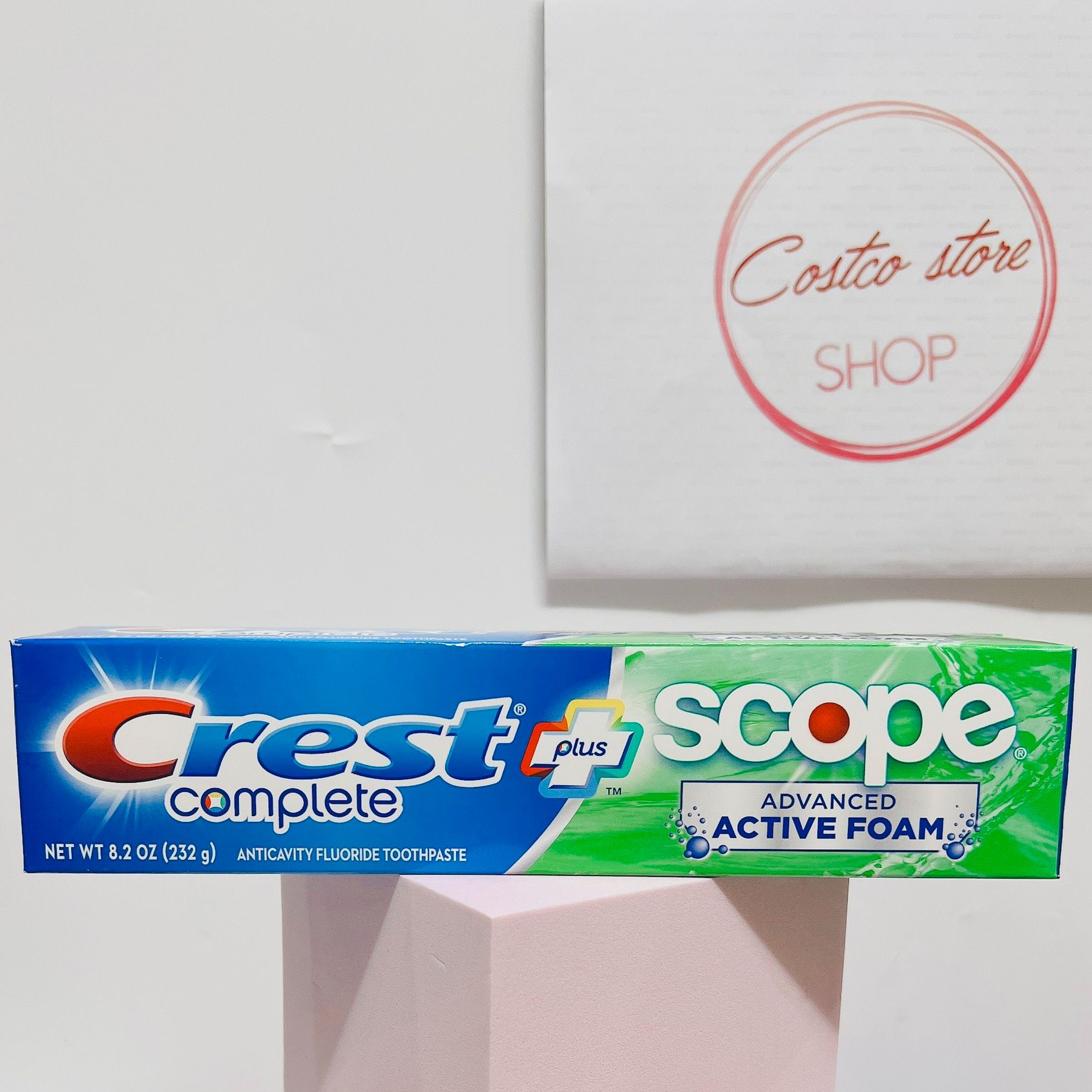 kem đánh răng crest complete extra whitening scope advanced mỹ 232g date 2026 sét 5 cây