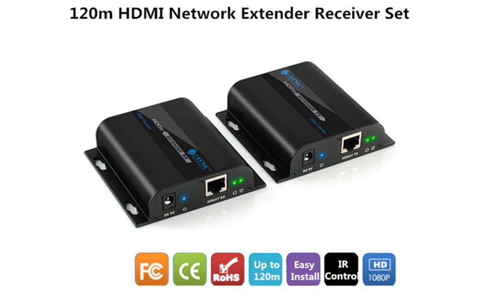[HCM]HD Extender 120M (Nối Dài HDMI bằng Dây LAN 120m)