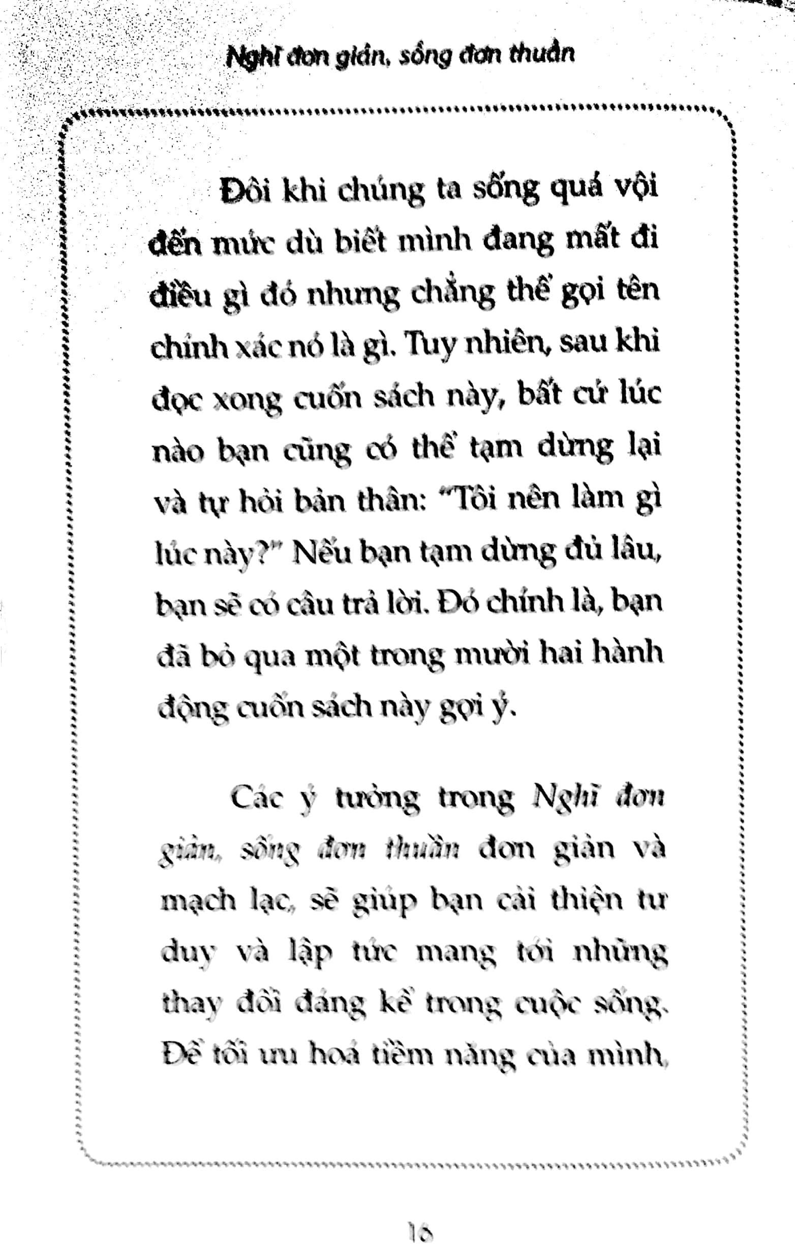 Nghĩ Đơn Giản - Sống Đơn Thuần
