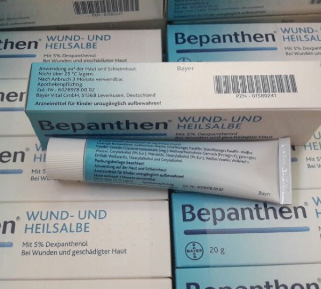 [11/2022] Kem chống hăm Bepanthen 20gr Đức/100gr Pháp