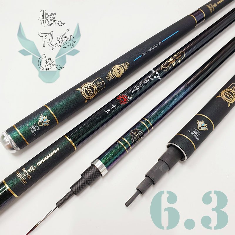 Cần câu cá - Cần câu tay 5H Hỗn Thiên Côn chất liệu mới New Carbon CD12